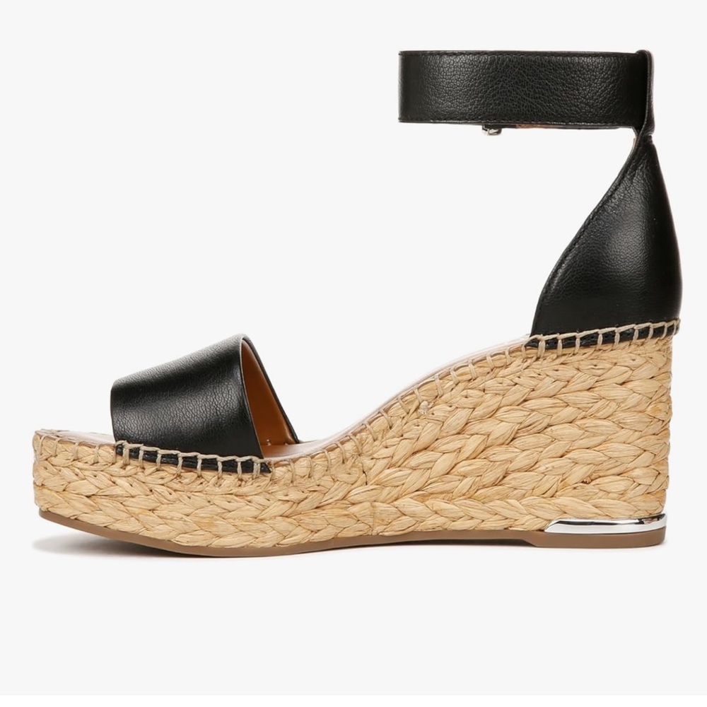 Black Espadrille Wedges